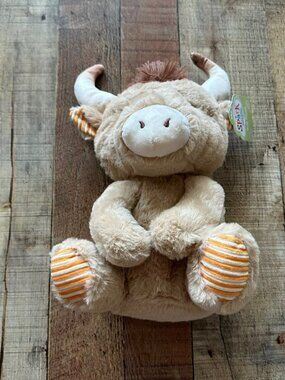 Spark Create Imagine Bull Plush Toy With Rattle & Crinkle Sound For Babies & Kid